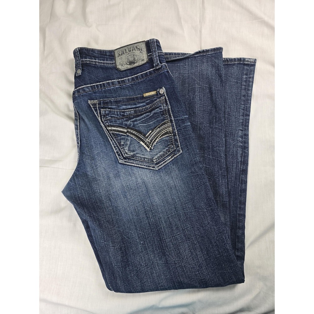Salvage Mayhem Boot Jeans Mens 33x33 Blue Regular Bootcut Stretch Distressed
